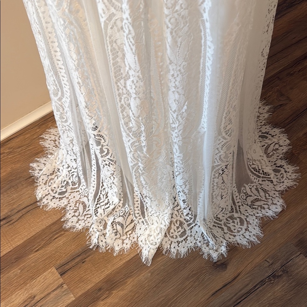 Elegant White Lace Maxi Dress, NWT Size XXL - Picture 3 of 5